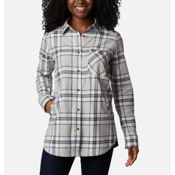 Columbia Overhemd Dames, Sunday Summit Plaid Tunic DonkerGrijs, 36ARLXITS